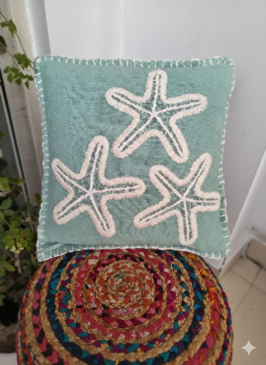 Nature Craaft Classic Hand Embroidered Cotton Cushion Cover 2 Pc