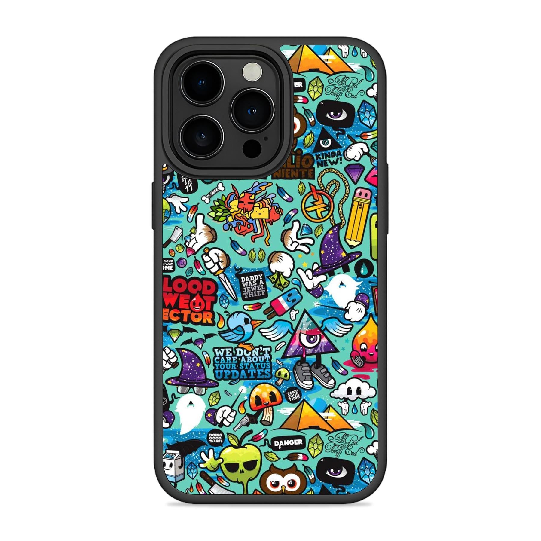 Blue Abstract Mobile Bumper Cover