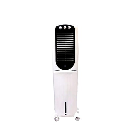 BHABURLY Amaze 50L Tower Air Cooler for Home, 6-Inch High-Speed Blower, 1400 CMH Air Delivery, Honeycomb Cooling Pads, 1350 RPM Motor, 1-Year Warranty, Elegant Design - White