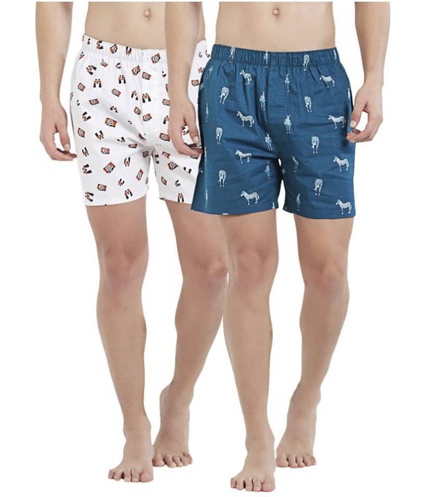 XYXX Pack of 2 Cotton Boxers For Men's ( Multi )
