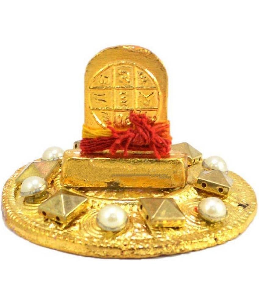 Rudra Divine Shri Chandra Yantra Yantram Hindu Brass Gold Plated Chandra Yantra