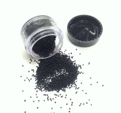Micro Mini Pearl Beads Black 10 Gms