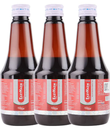 Leeford EazyHazm Syrup 200ml | Ayurvedic Digestive & Appetiser Tonic | New Tingling Taste Pack of 3