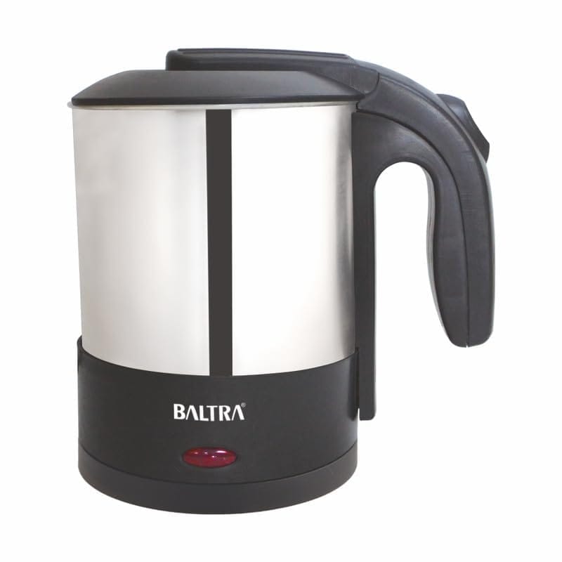 BALTRA Dazzle Electric Cordless Kettle 1100W 1L Capacity Cordless Jug | Stainless Steel Body, Automatic Power Off, Concealed Heating Element, Boil Dry Protection, Travel-Friendly, 2 Year Warranty