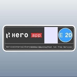 CAUTION STICKER WITH QR CODE & E20 MARK