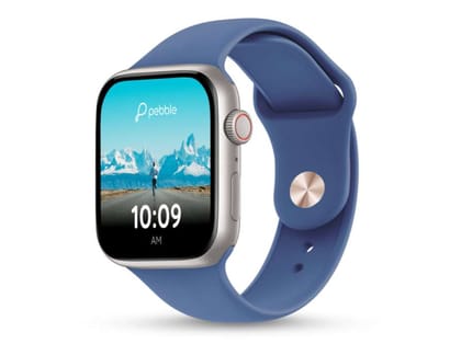 Pebble Activ Plus Smartwatch, 1.96 inch True HD - Blue