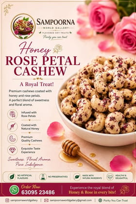Honey Rose Petal Cashew    100 G