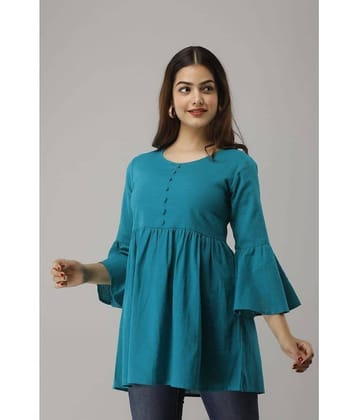 NeshamaKurti Women's Rayon A-Line Top ( Grey )