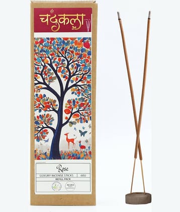 Chandrakala Incense Stick Rose 60 Pieces ( Pack of 1 )