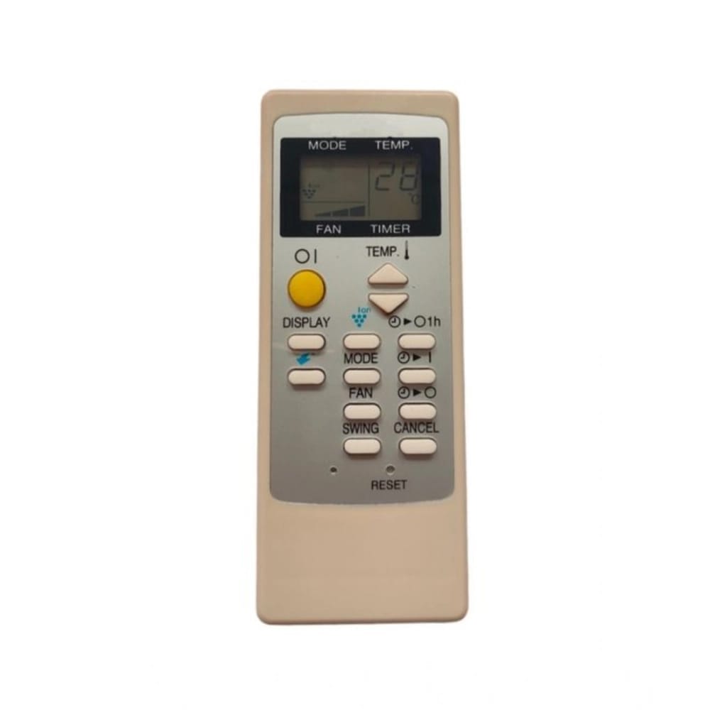 Generic AC Remote No.76 No Backlight Sharp AC Remote Control (White)