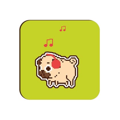 Puggy Baby Square Coaster