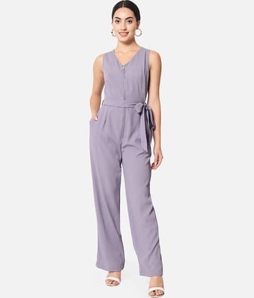 ALL WAYS YOU - Pink Crepe Regular Fit Women's Jumpsuit ( Pack of 1 )