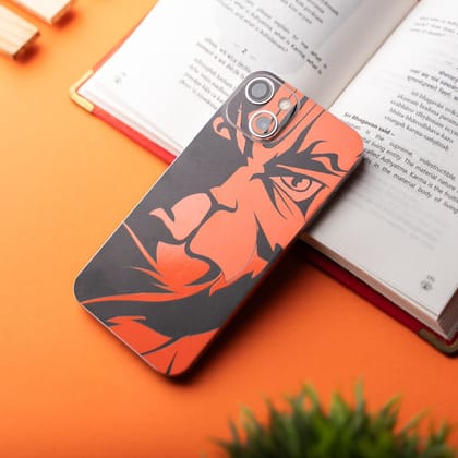 Orange Hanuman God Mobile Skin