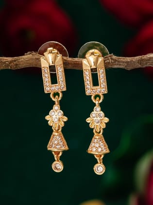 Morison Golden Elephant Earrings Symbol of Wisdom and Strength