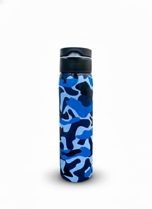 Ganga H2O Blue Camouflage  Sporty Water Bottle