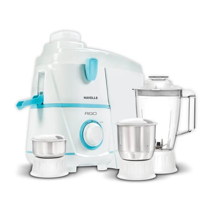 HAVELLS RIGO 3 JAR JUICER MIXER GRINDER 500W HAVELLS RIGO 3 JAR JUICER MIXER GRINDER 500W - White