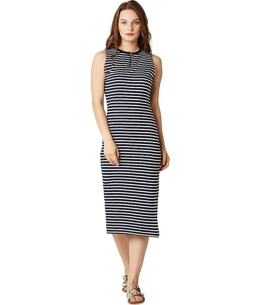 Miss Chase Women Cotton Bodycon Dress ( Multi Color )