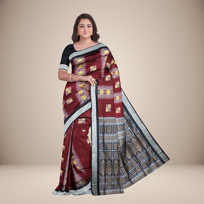 Traditional Motif Bomkai Silk Saree