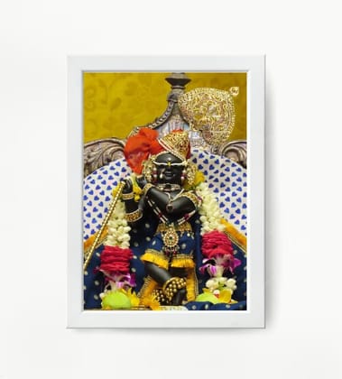 NOKKES Radha Raman Ji Vrindavan Radha Raman Thakur Ji White Photo Frames Religious Photo frame 5X7 Inch Photo Frame_QWW68 NOKKES Radha Raman Ji Vrindavan Radha Raman Thakur Ji White Photo Frames Religious Photo frame 5X7 Inch Photo Frame_QWW68