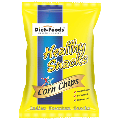 Diet Foods Corn Chips - Healthy Snacks, Low Cholesterol, High In Protein, No Trans Fat, 150 G Diet Foods Corn Chips - Healthy Snacks, Low Cholesterol, High In Protein, No Trans Fat, 150 G