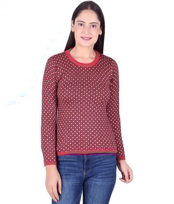 Ogarti Acrylic Red Pullovers