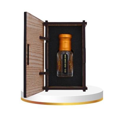 alnaqi fragrances Oud Zam Zam Attar| Perfume Oil | Unisex Arabian Attar | Alcohol-Free Roll-On | Long-Lasting Concentrated Perfume Oil with Smoky Oud, Agarwood, Amber & Musk