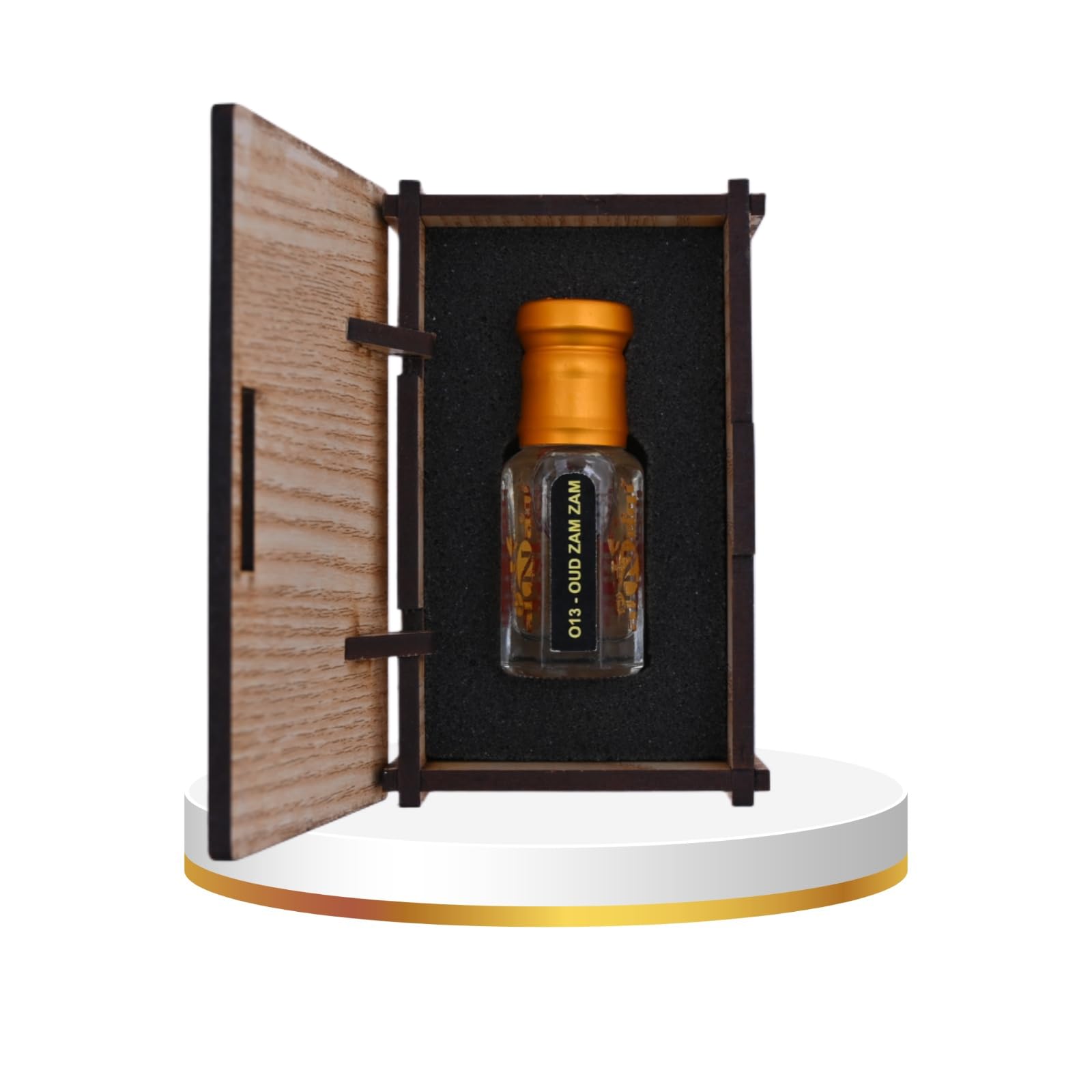 alnaqi fragrances Oud Zam Zam Attar| Perfume Oil | Unisex Arabian Attar | Alcohol-Free Roll-On | Long-Lasting Concentrated Perfume Oil with Smoky Oud, Agarwood, Amber & Musk