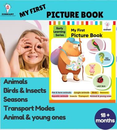 My First Picture Books for Kids - Animals picture book, Birds, Insects, Seasons and Vehicles picture book | Best Picture books for toddlers and preschoolers [Paperback] [Jan 01, 2022] Edsmart Academics