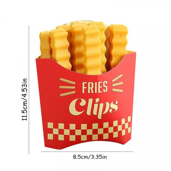 Wholesale Item - CREATIVE FRENCH FRIES SEALING CLIP (12 SETS) - MOQ 22 Pieces