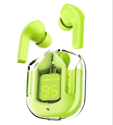 Ultrapods Earbud Transparent Design, 30 Hrs Playtime with Fast 30 Hrs Playtime with Fast Charging Bluetooth 5.313Mm Hd Bass Drivers