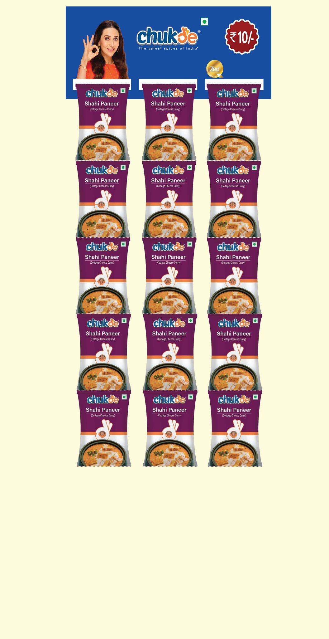 Chukde Shahi Paneer Masala Powder Hanger Rs 10