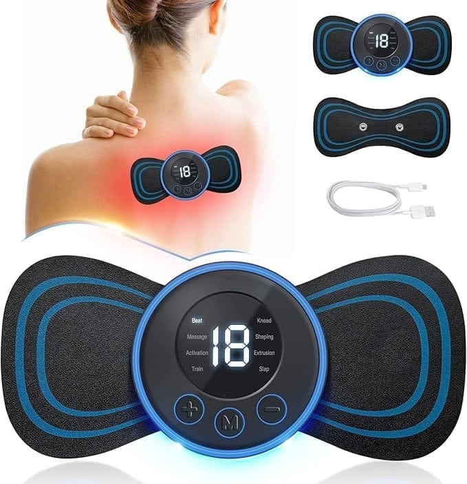 Professional Neck & Shoulder Pain Relief Massager with USB Charging, Multiple Massage Modes and Lightweight Portable Design