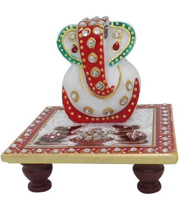 Frabjous Marble Ganesha Idol x cms