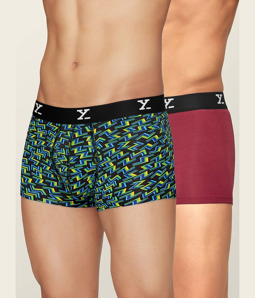 XYXX Pack of 2 Modal Trunks For Men's ( Multicolor )