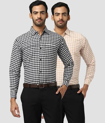 DESHBANDHU DBK - Multicolor Cotton Regular Fit Men's Casual Shirt (Pack of 2 )
