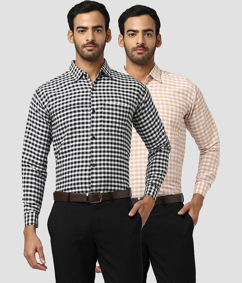 DESHBANDHU DBK - Multicolor Cotton Regular Fit Men's Casual Shirt (Pack of 2 )