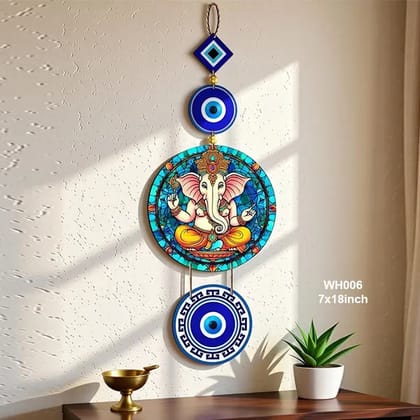 Ganeshji Wall Hanging 7 x 18 Inch Decorative Lord Ganesha Wall Decor for Home, Pooja Room, Temple, Main Entrance, Living Room and Festive Decoration (1 Pc) Ganeshji Wall Hanging 7 x 18 Inch Decorative Lord Ganesha Wall Decor for Home, Pooja Room, Temple, Main Entrance, Living Room and Festive Decoration (1 Pc)