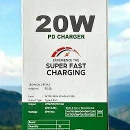 Premium 20W USB C Fast Charger White Mobile Charger Premium 20W USB C Fast Charger White Mobile Charger