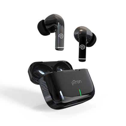 pTron Basspods P251+ TWS Earbuds w/ 50Hrs Playtime, 12mm Drivers, Dual HD Mic & AI-ENC Calls, Movie Mode, Touch Controls, in-Ear Bluetooth 5.1 Wireless Headphones, Type C Charging & IPX4 (Jet Black) pTron Basspods P251+ TWS Earbuds w/ 50Hrs Playtime, 12mm Drivers, Dual HD Mic & AI-ENC Calls, Movie Mode, Touch Controls, in-Ear Bluetooth 5.1 Wireless Headphones, Type C Charging & IPX4 (Jet Black)