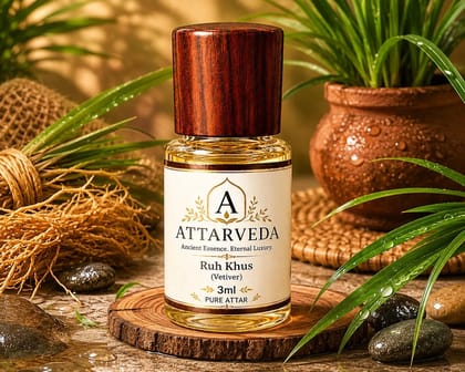 Ruh Khus Vetiver Attar   3 ML