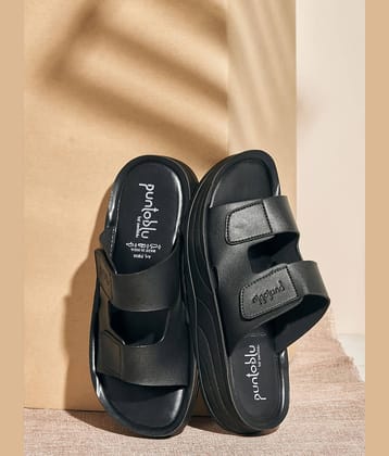 Puntoblu PUFM06_BLACK Black Men's Daily Slipper