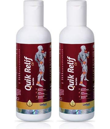 Quik Relif Herbal Ayurvedic Pain Relief Oil for Muscle & Joint Pain Relief 50ml ( Pack Of 2 )