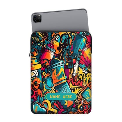 Street Grafitee Custom Name Ipad Sleeve