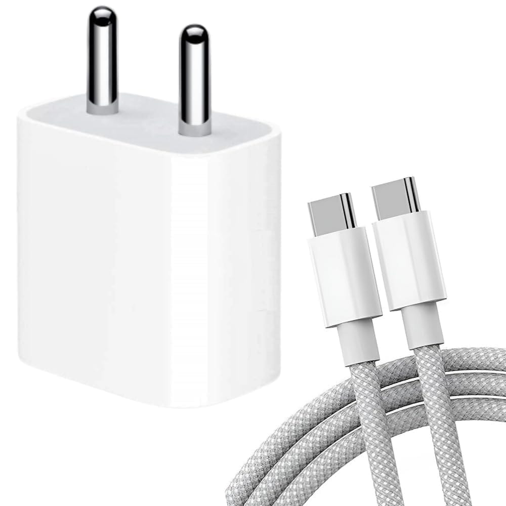 AILKIN 20W Fast Charging Adapter with USB C to Type C Nylon Braided Cable Charger (MFi-Certified, 2 Yrs Warranty*) Compatible with iPhone 17 Air/17/17 Pro/17Pro Max/iPhone 16/15 Series & More, 3.0 PD