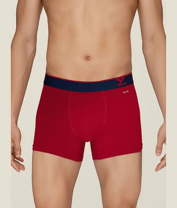 XYXX Pack of 1 Cotton Trunks For Men's ( Red )