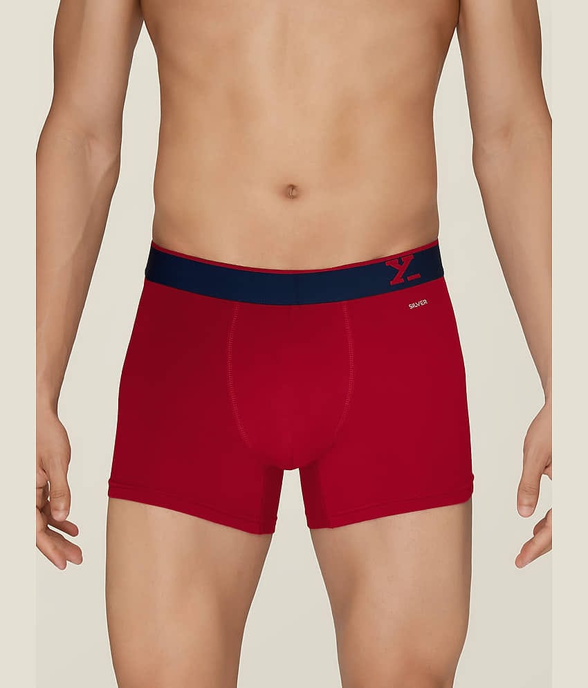 XYXX Pack of 1 Cotton Trunks For Men's ( Red )
