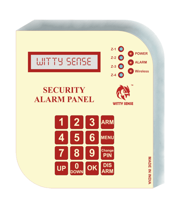 WittySense 4 Zone Hybrid Intrusion Alarm Security System WittySense 4 Zone Hybrid Intrusion Alarm Security System