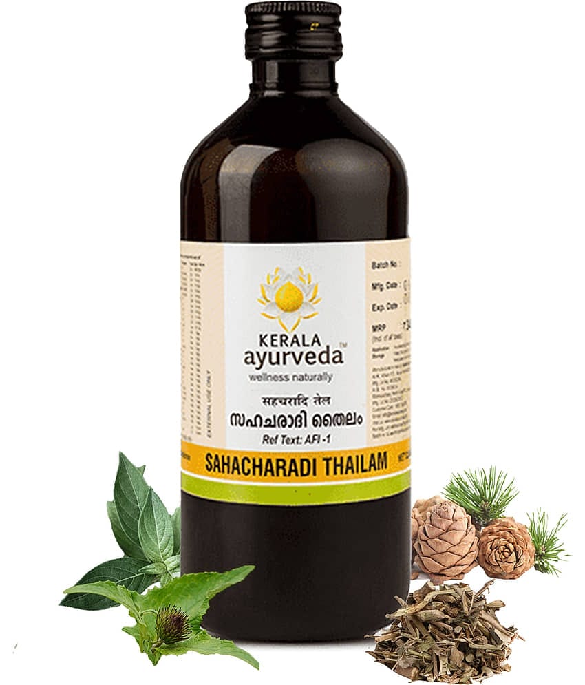 Kerala Ayurveda Sahacharadi Thailam 200Ml,Back Pain Oil, Massage Oil,Relief From Back Pain And Sciatica,100% Original Ayurvedic Herbal Formulation