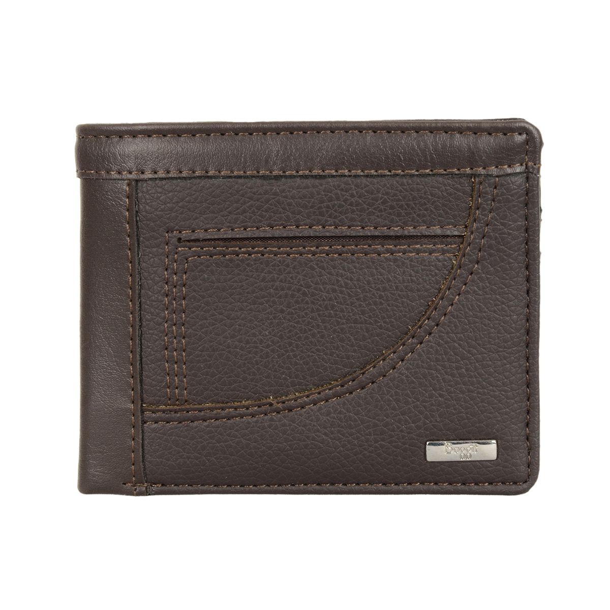 LUCAS WALLETS 2 FOLD S BROWN