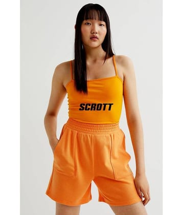 Scrott Fitness Cotton Hot Pants - Orange
